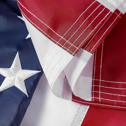 Outdoor American Flag 3x5ft Embroidered Stars Brass Grommets USA
