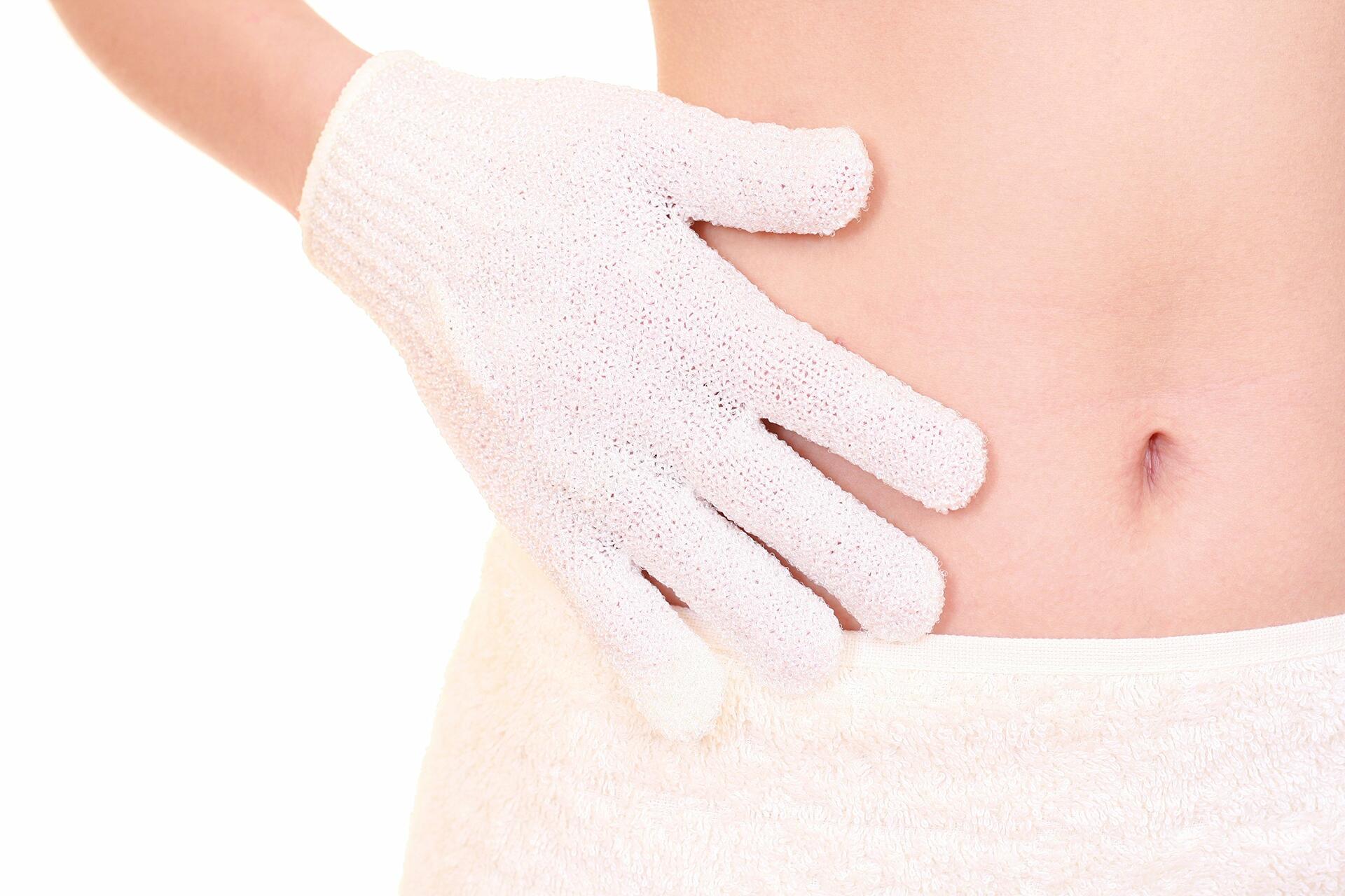 Linda Exfoliating Bath Gloves Multicolor 4 Pair Pack