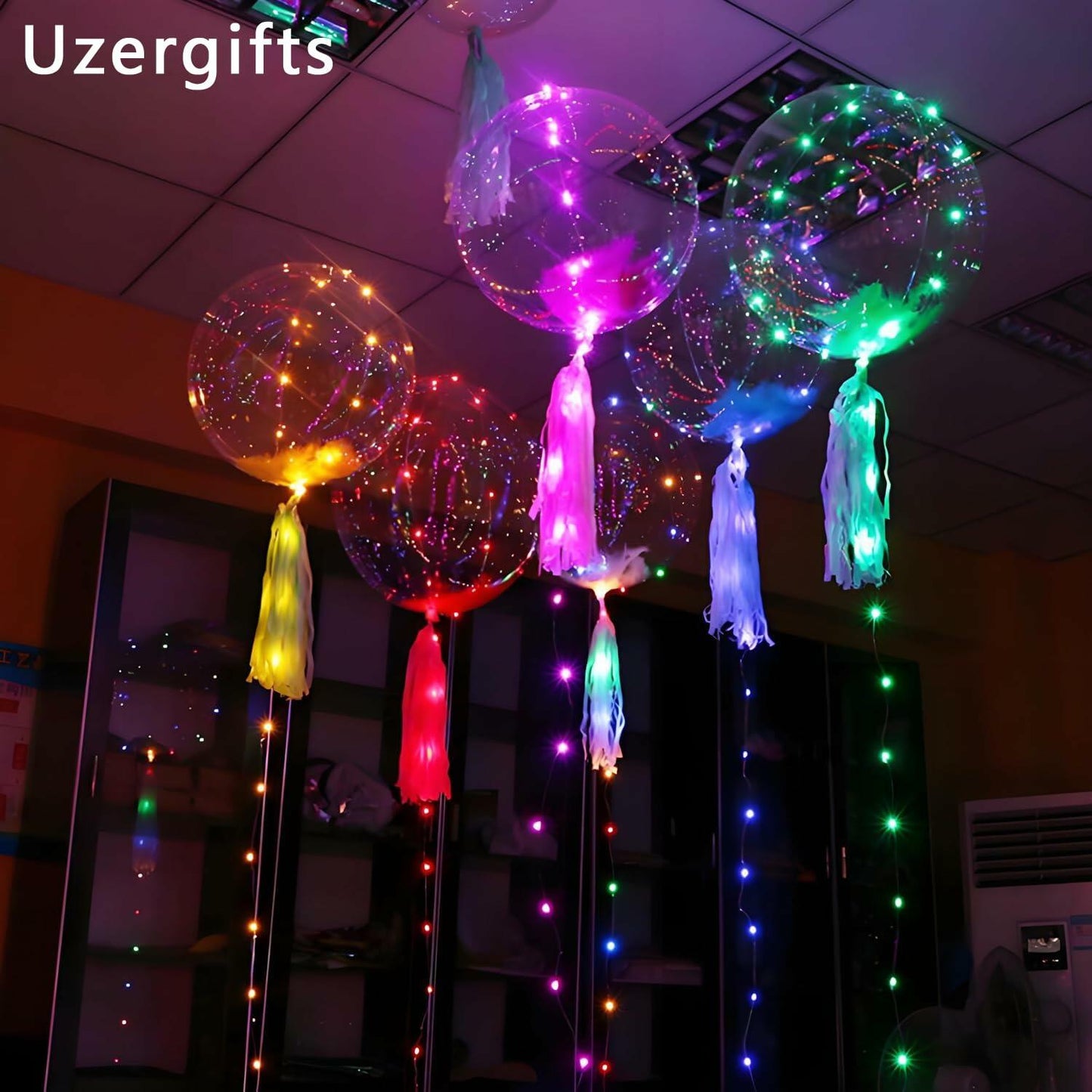 Uzergifts Bobo Balloons 24 Inch Transparent Bubble 25 Pack Party Decor