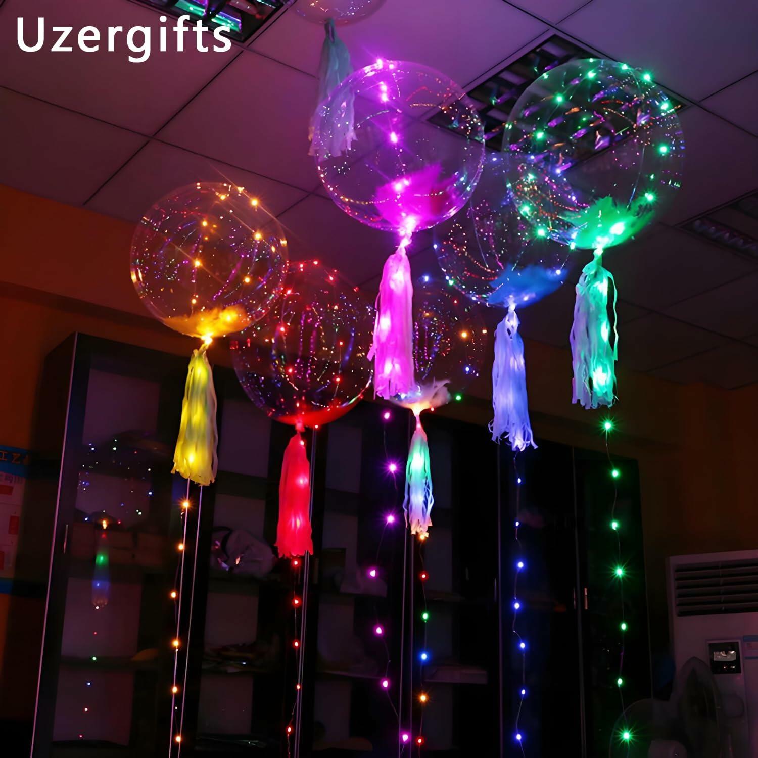 Uzergifts Bobo Balloons 24 Inch Transparent Bubble 25 Pack Party Decor