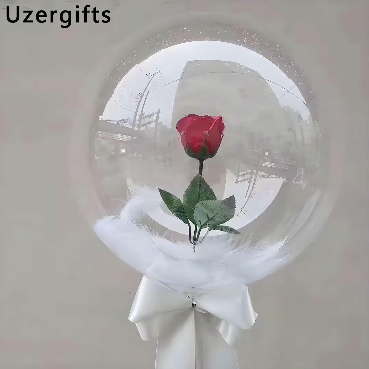 Uzergifts Bobo Balloons 24 Inch Transparent Bubble 25 Pack Party Decor