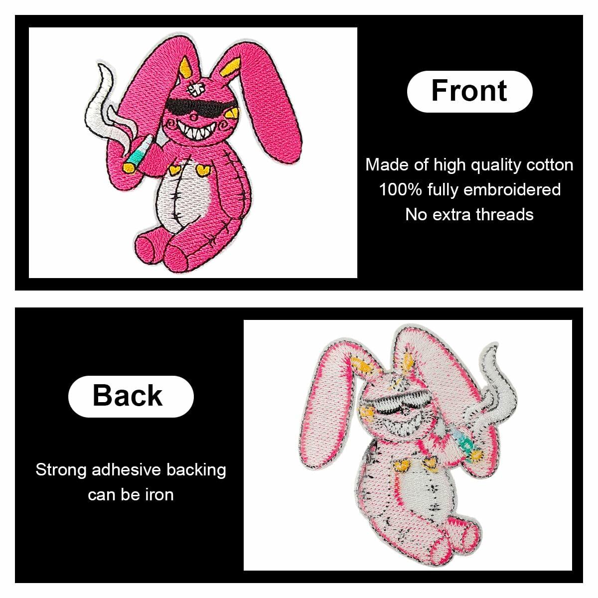 ELEFOCUS 16Pcs Pink Iron-on Patches Applique for Clothing