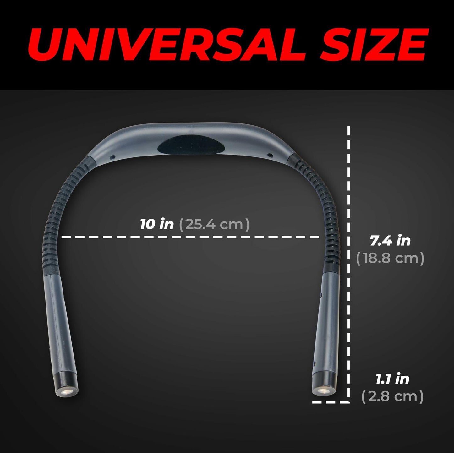 GearLight Rechargeable Hands-Free Book Light Adjustable LED Gray Pack 1