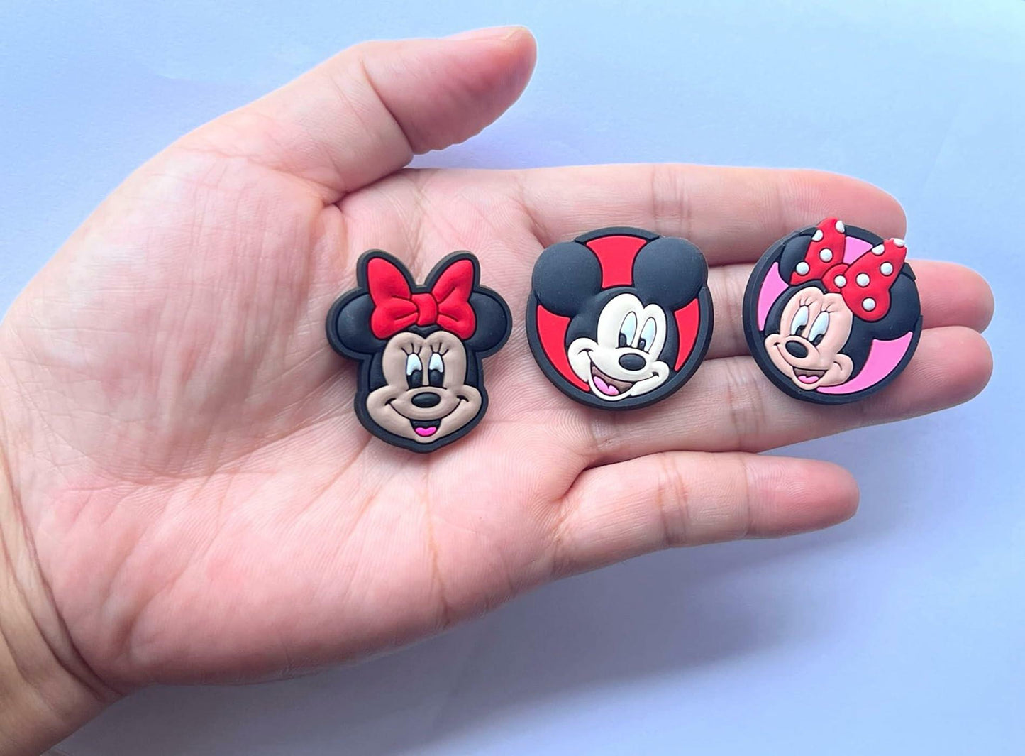 YAOYAO 100pcs Multicolor 3D PVC Shoe Charms Water Resistant Set