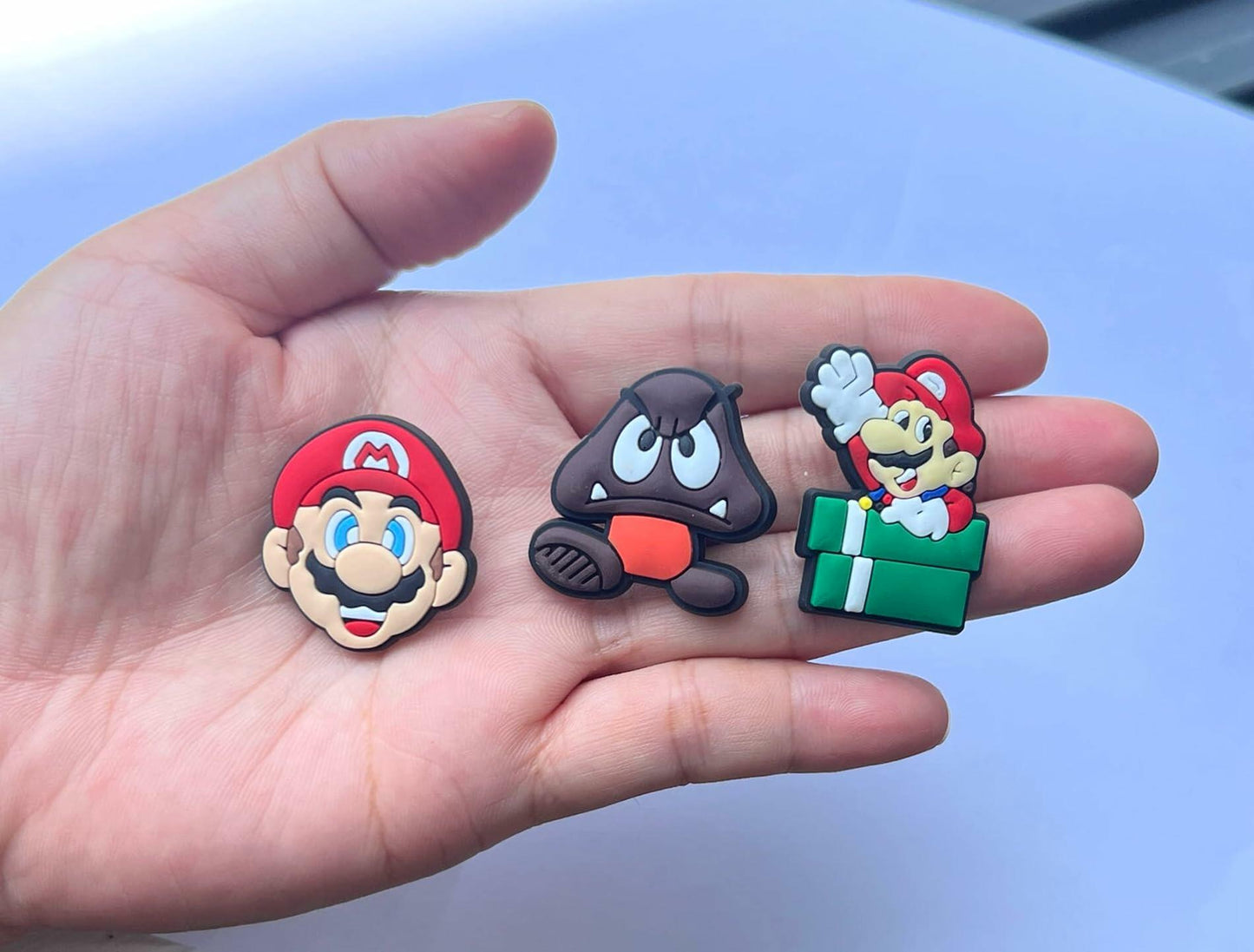 YAOYAO 100pcs Multicolor 3D PVC Shoe Charms Water Resistant Set