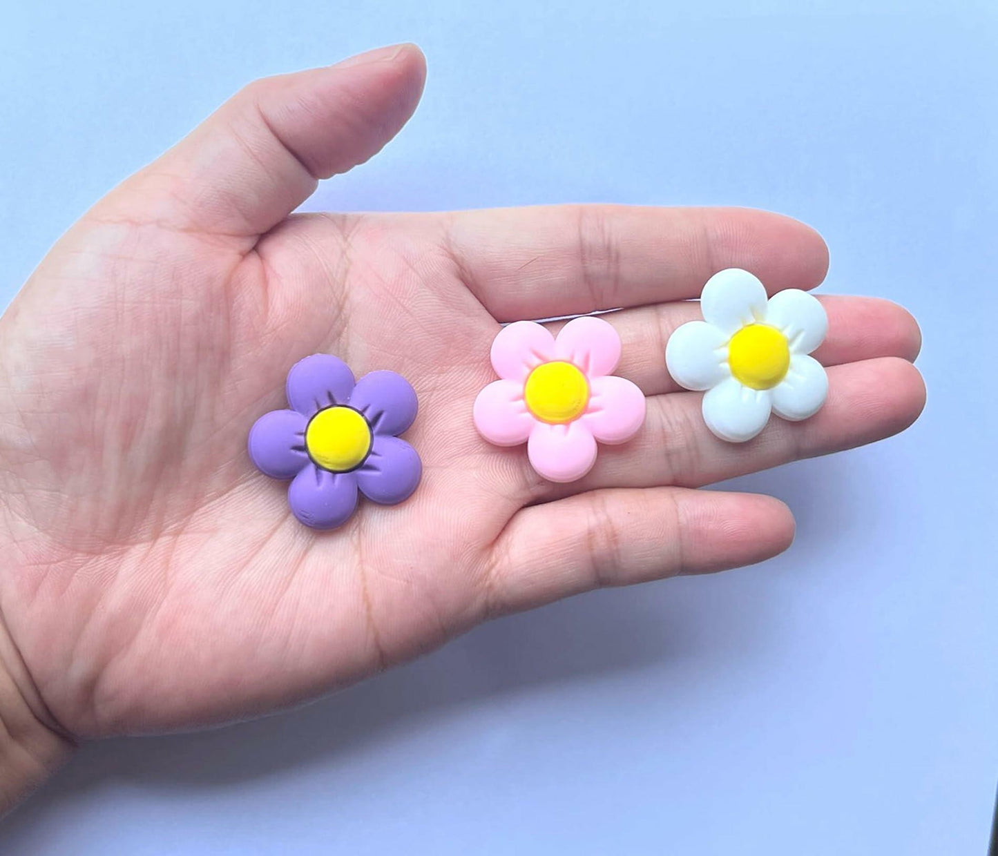 YAOYAO 100pcs Multicolor 3D PVC Shoe Charms Water Resistant Set