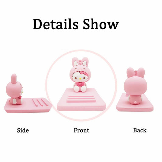 Sicpfuj Cute Pink-2-1 Phone Stand Desk Cell Phone Holder Compatible All Phones