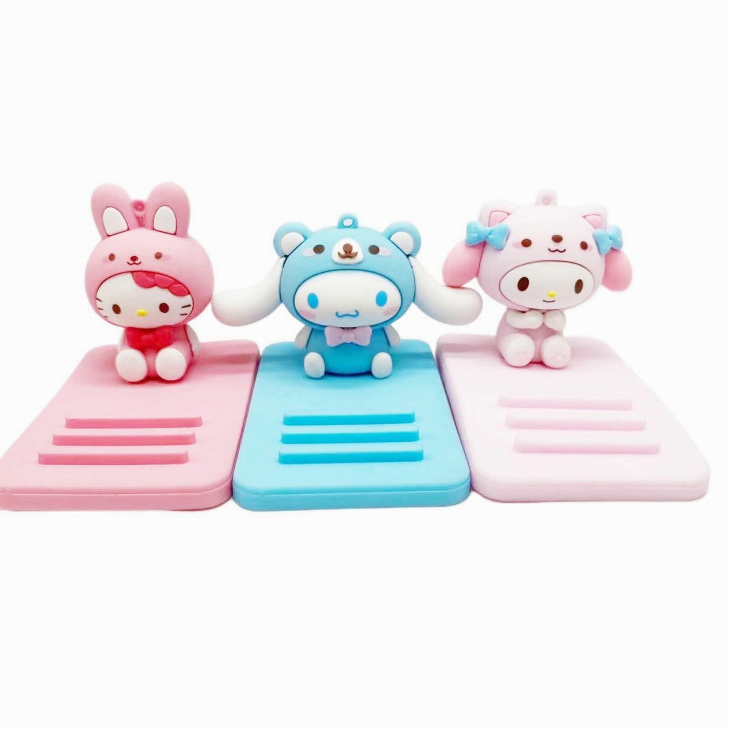 Sicpfuj Cute Pink-2-1 Phone Stand Desk Cell Phone Holder Compatible All Phones