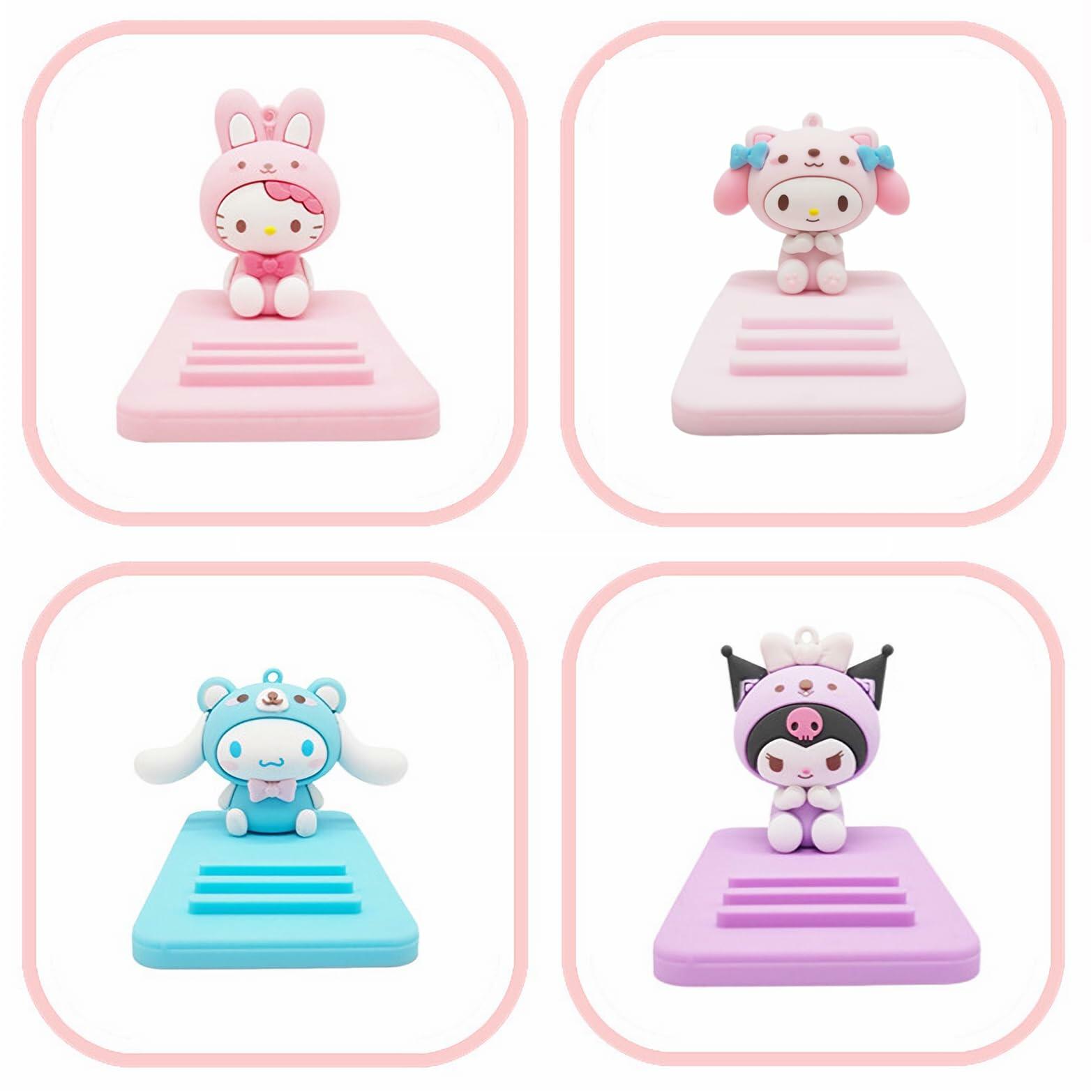 Sicpfuj Cute Pink-2-1 Phone Stand Desk Cell Phone Holder Compatible All Phones