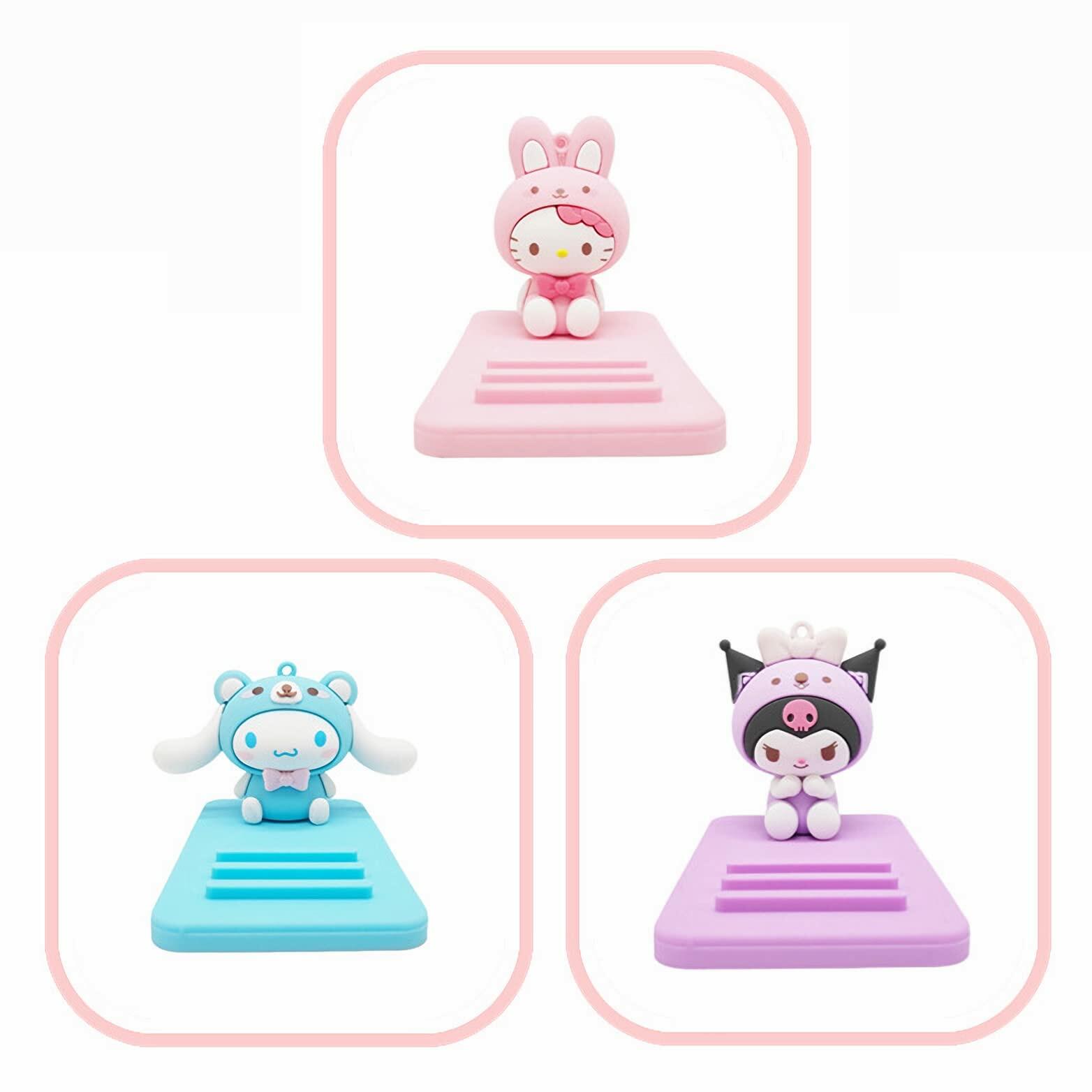 Sicpfuj Cute Pink-2-1 Phone Stand Desk Cell Phone Holder Compatible All Phones