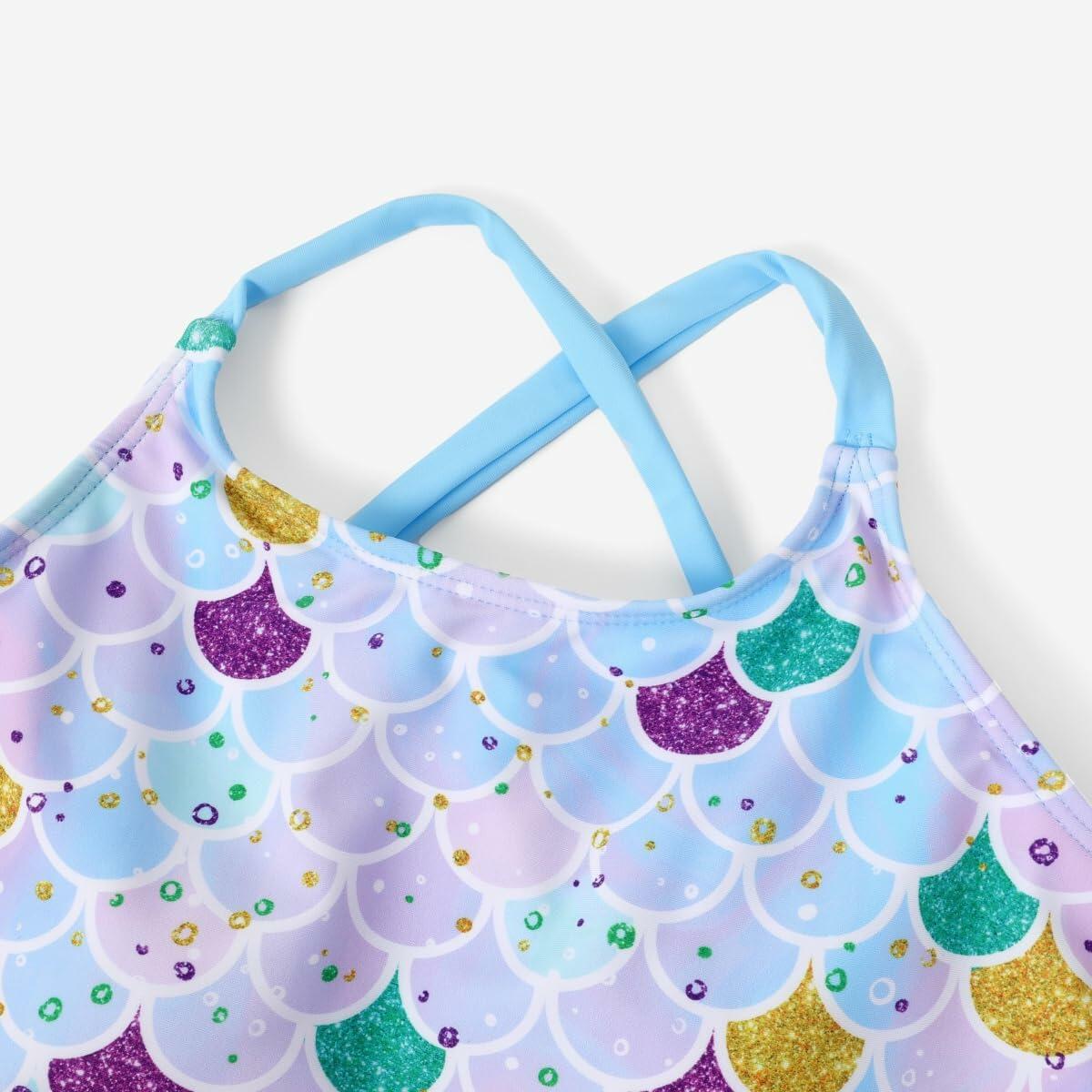 PATPAT Girls 2pc Tankini Swimsuit Set Purple Sage Size 13-14Y