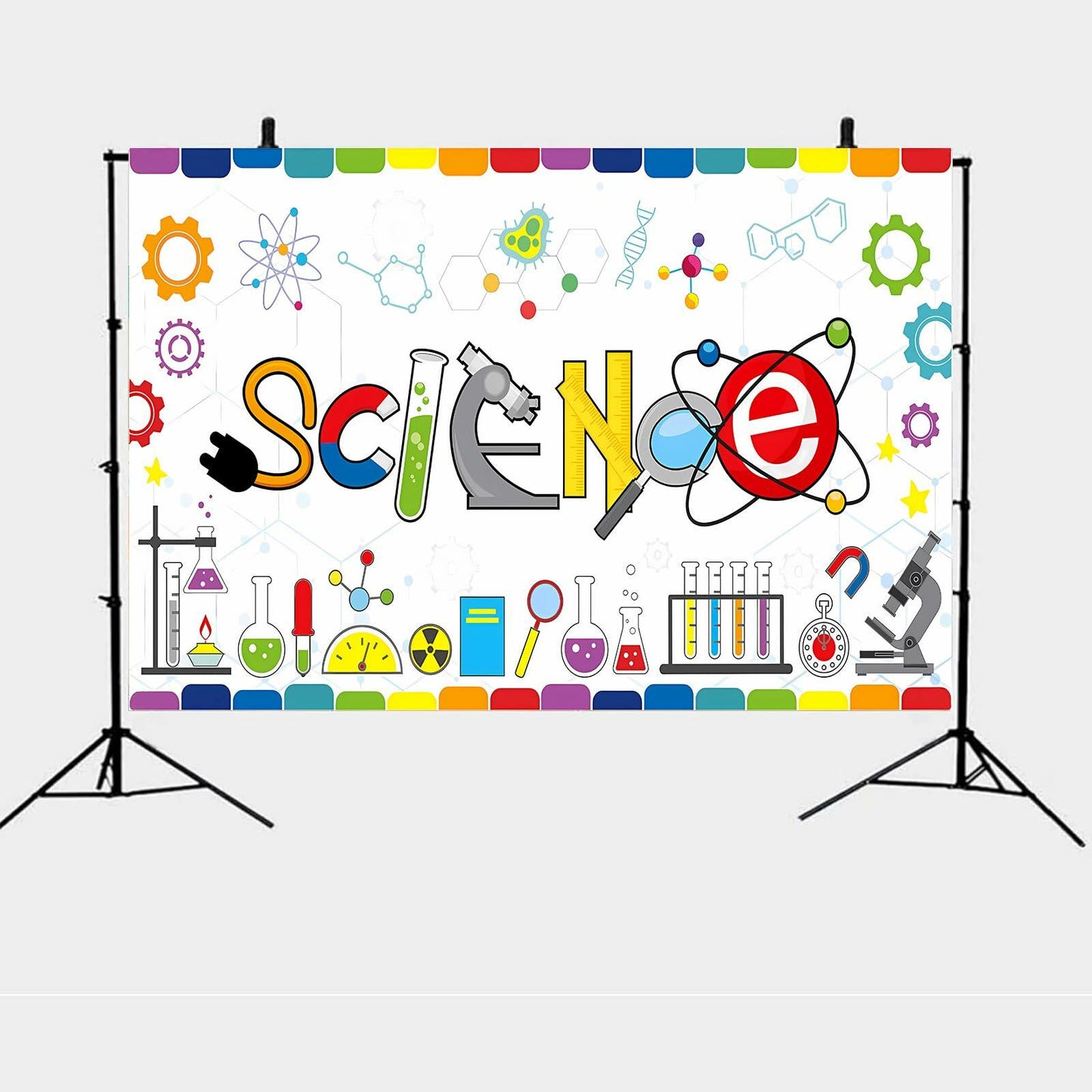 Generic Science Party Backdrop Chemical Themed Kids School Lab Blue 7x5 Ft