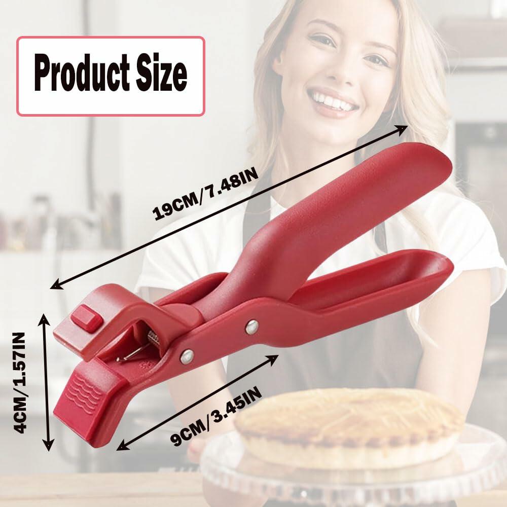 Pfleliey Multi-Purpose Silicone Anti-Scald Bowl Holder Clip Green 7.4x3.5x1.5in