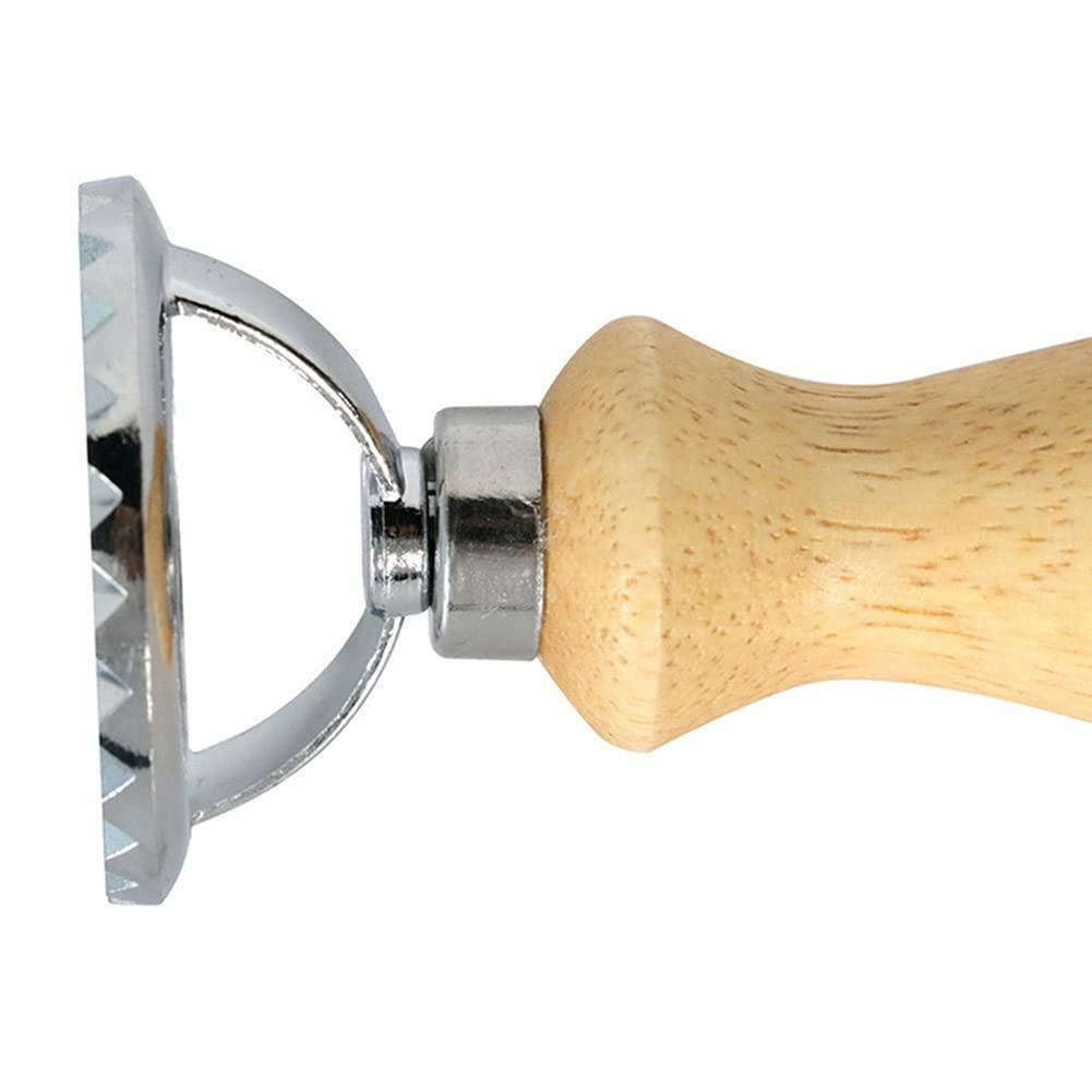 AKOAK Cookie Pizza Lace Knife Wheel Pastry Mold Zinc A-01 1 Pack