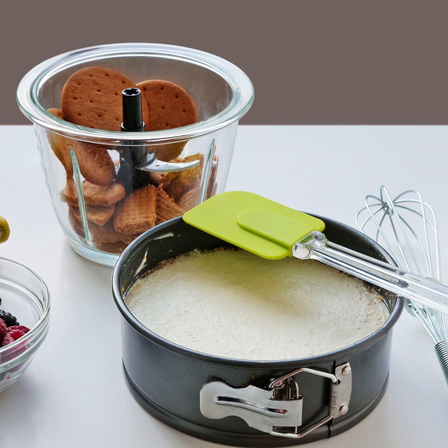 uxcell 4 Inch Nonstick Springform Pan Removable Bottom Leakproof Black 1pcs