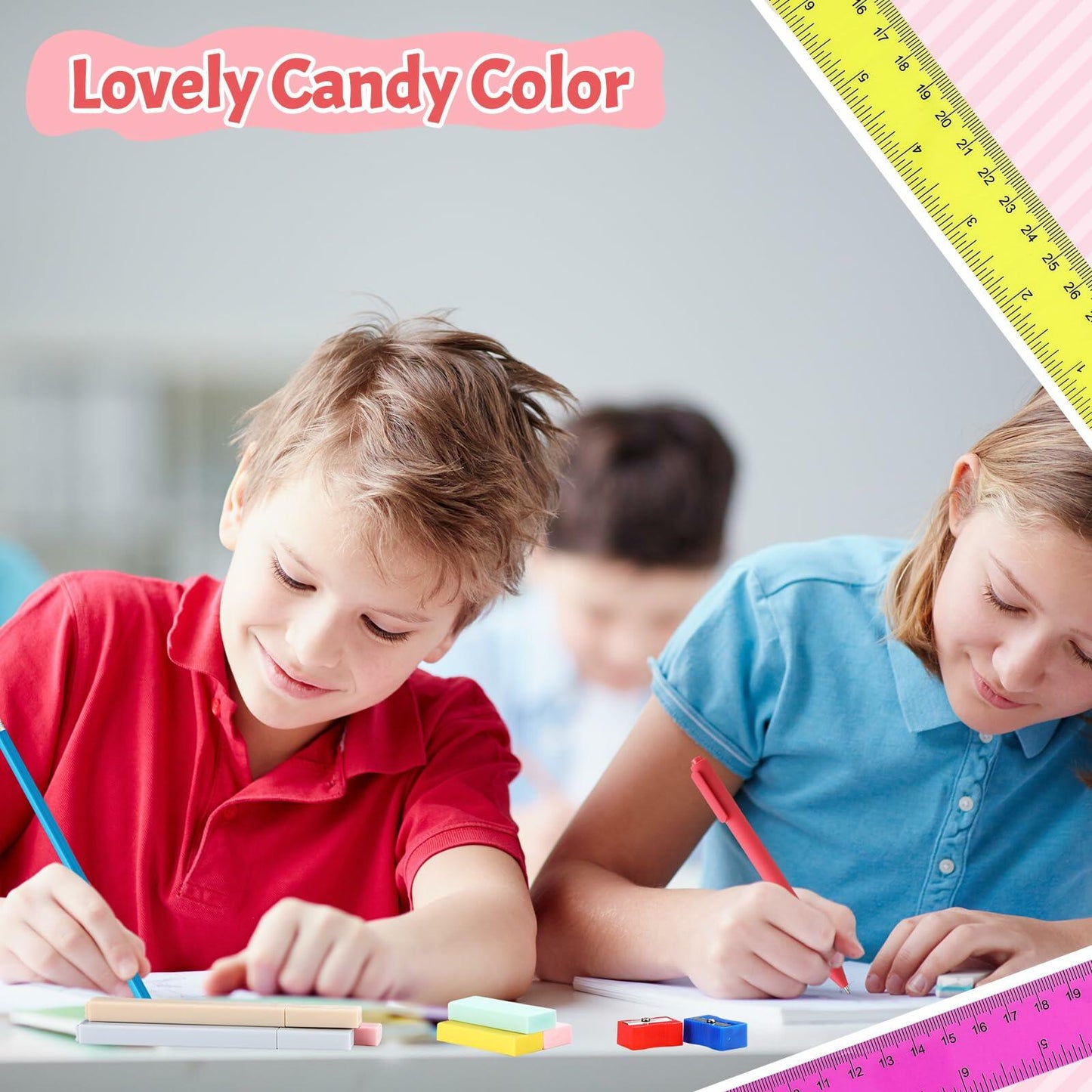 Feifeiya 240 Pcs Operation Christmas School Supplies Bulk Set Pen Ruler