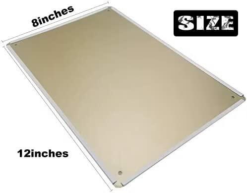 Krouterebs Antique Metal Private Sign Do Not Read Brown 8x12 Inch