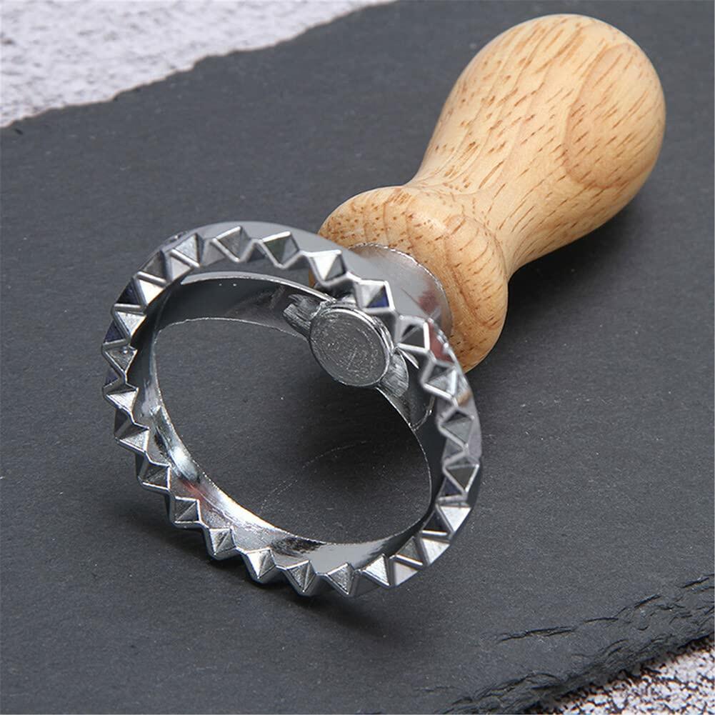 AKOAK Cookie Pizza Lace Knife Wheel Pastry Mold Zinc A-01 1 Pack
