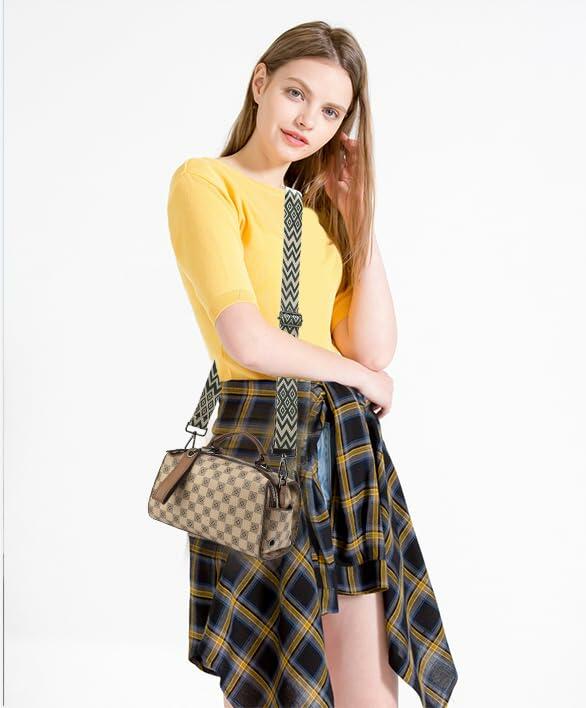 Purse Strap Adjustable Crossbody Replacement Wide Shoulder Strap Gunmetal