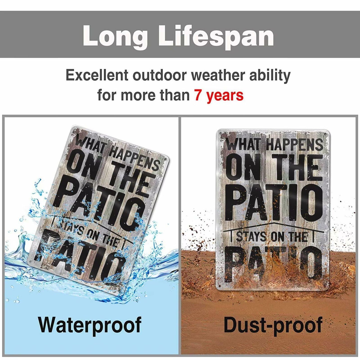 GCOCL Metal Tin Sign Wall Decor Man Cave Bar Patio Coffee Beer Color4d