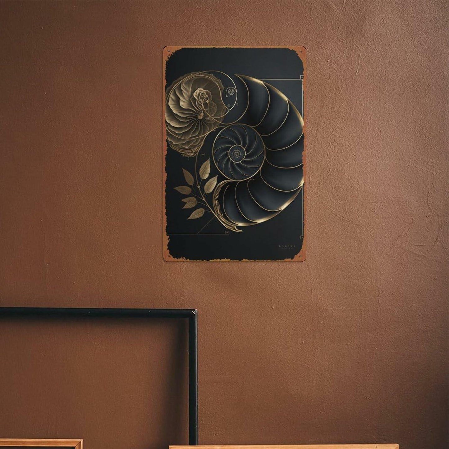Fibonacci Golden Ratio Metal Tin Sign 8x12 Retro Wall Art Home Decor