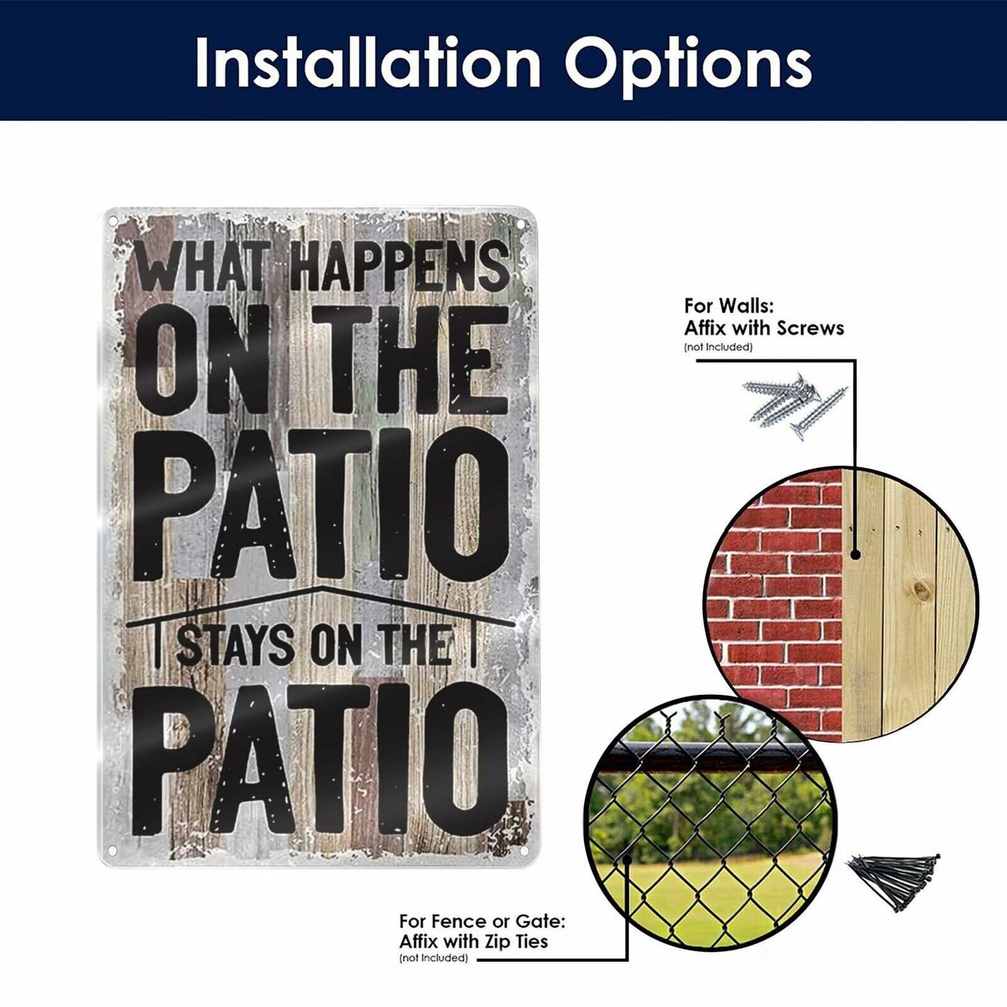 GCOCL Metal Tin Sign Wall Decor Man Cave Bar Patio Coffee Beer Color4d