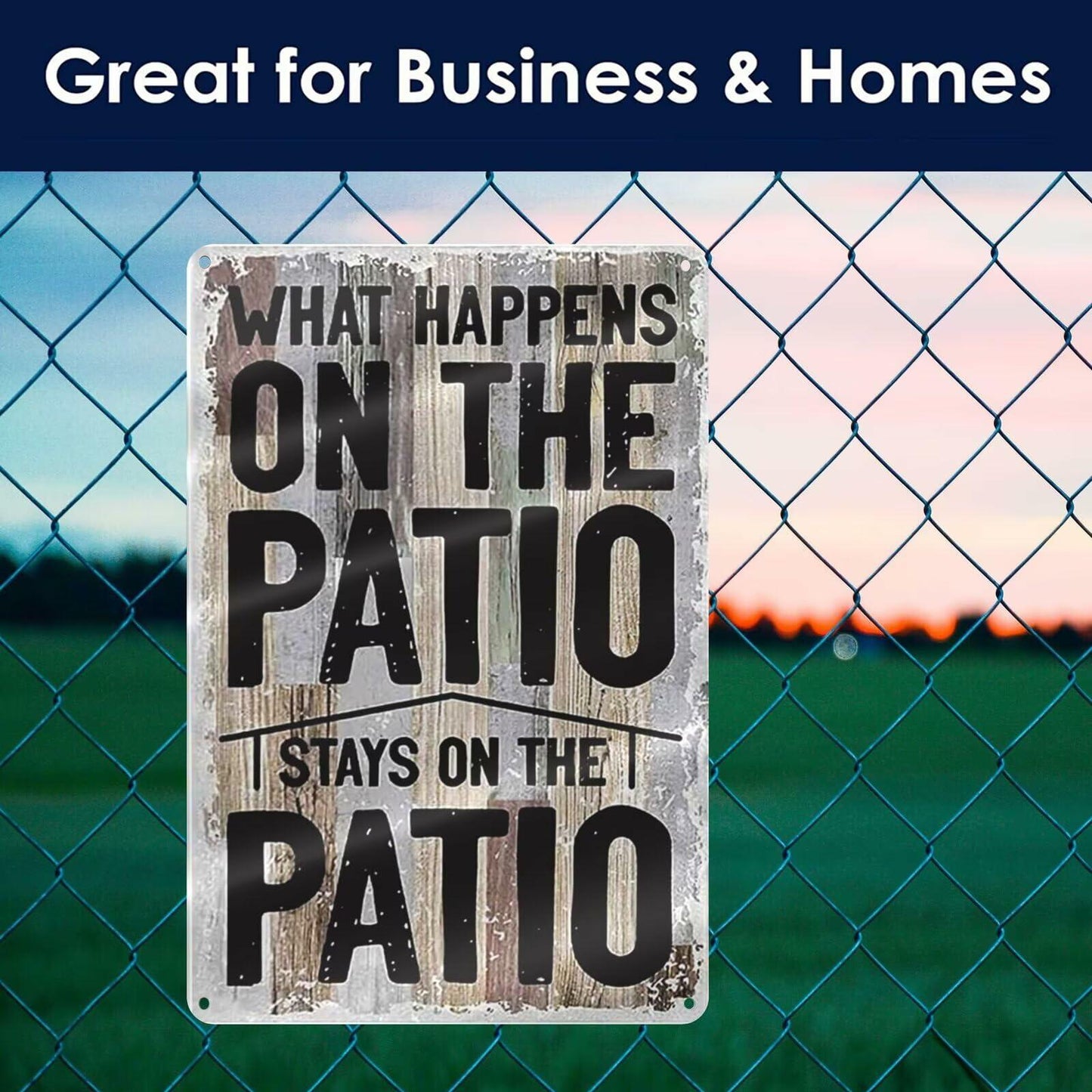 GCOCL Metal Tin Sign Wall Decor Man Cave Bar Patio Coffee Beer Color4d