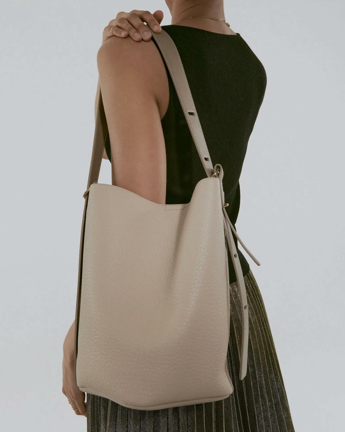 Women's Top Handle Satchel Handbag Elegant Tote Purse Detachable Strap Apricot