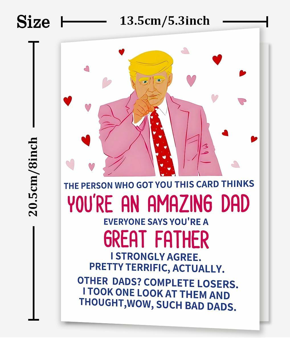 ACHICGIRL Funny Birthday Card for Dad Humor from Son Daughter Color ACH-123