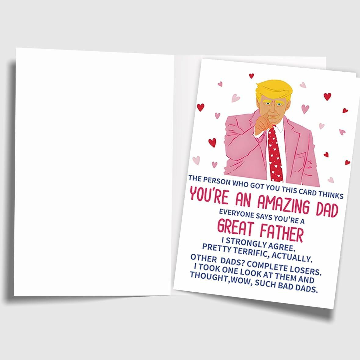 ACHICGIRL Funny Birthday Card for Dad Humor from Son Daughter Color ACH-123