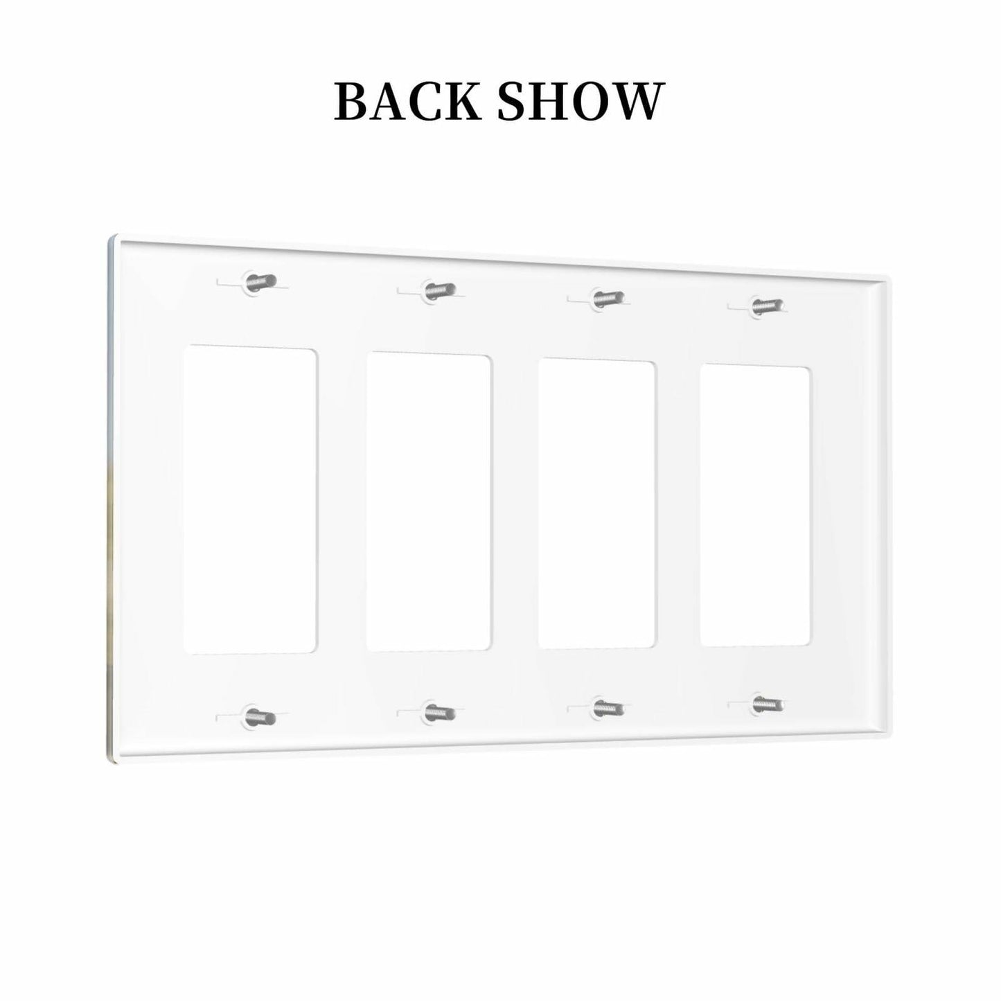 Wpshijia 4 Gang Light Switch Cover Wild Daisy Puppy Outdoor Wall Plate