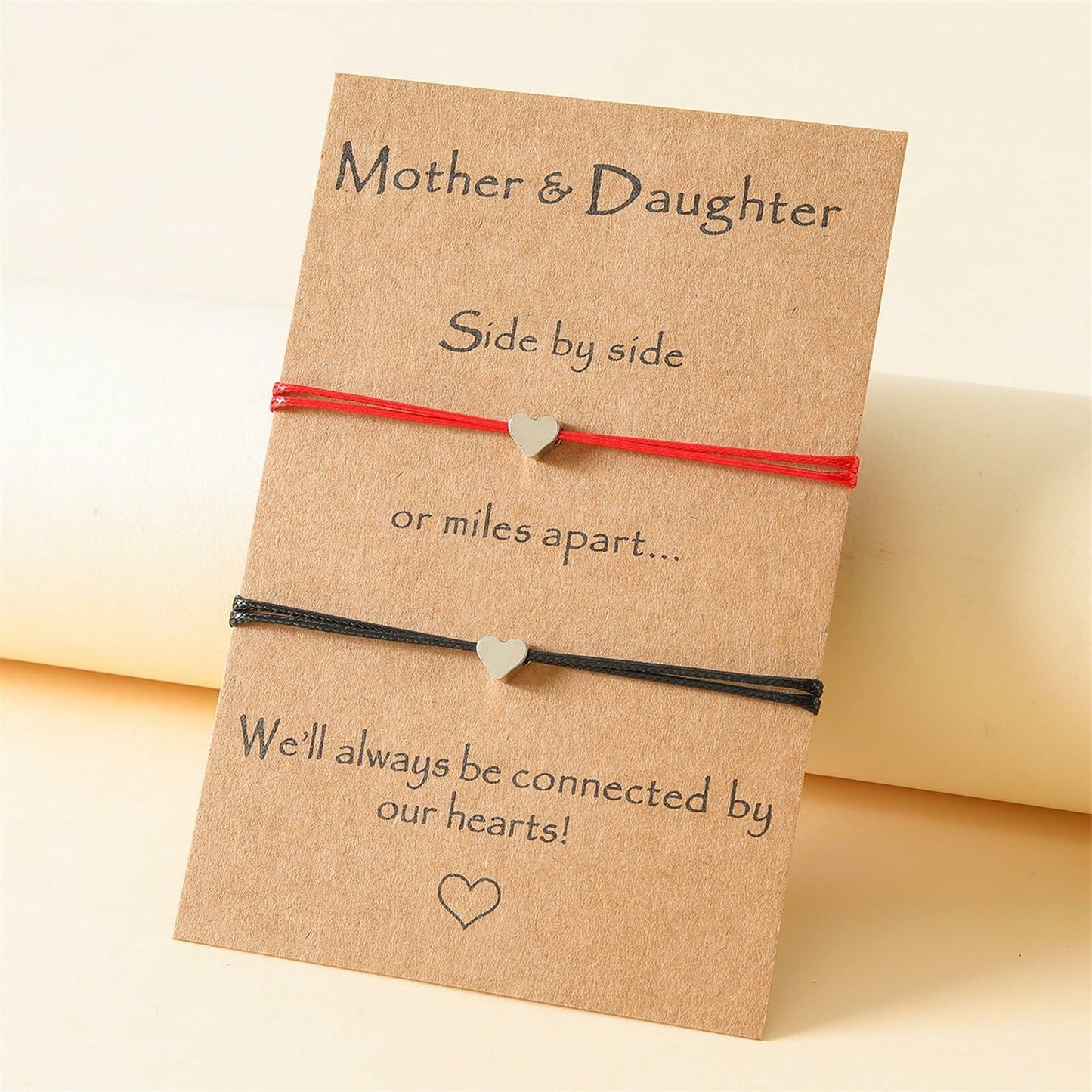 Caiyao Handmade Braided Rope Bracelet Set Love Heart Butterfly Dino M