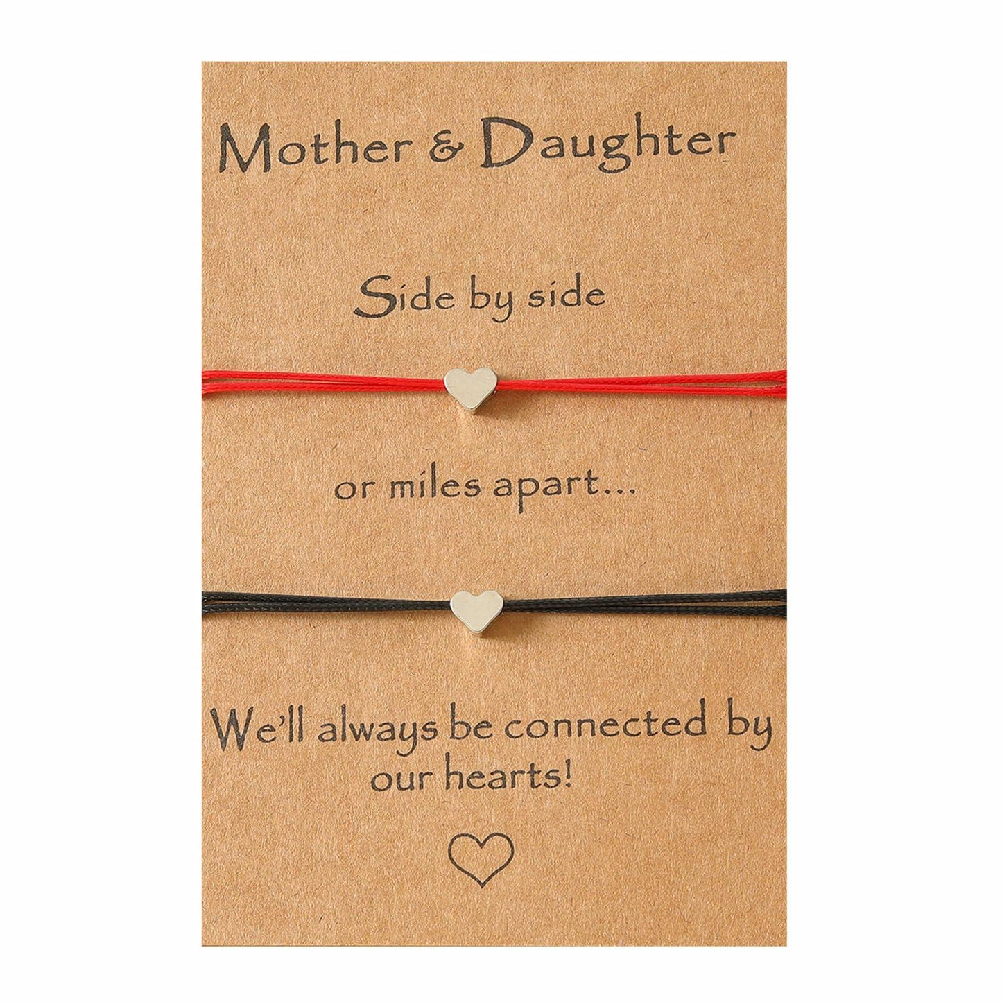 Caiyao Handmade Braided Rope Bracelet Set Love Heart Butterfly Dino M