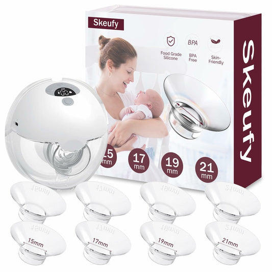 Skeufy Momcozy M5 Breast Pump Flange Inserts 15/17/19/21mm 8PCS