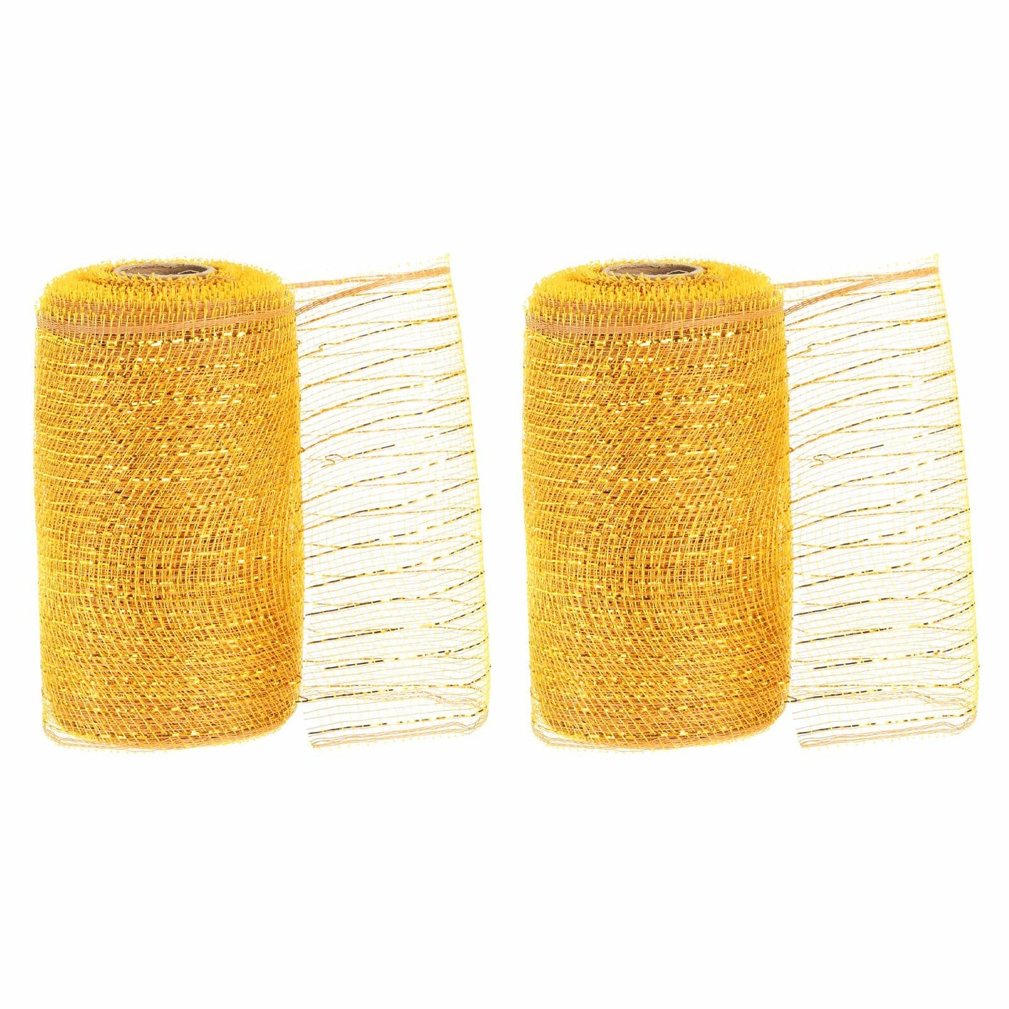 PATIKIL Decorative Mesh Ribbon Roll 5.9in x 10yd Pink 2pcs Classic Style