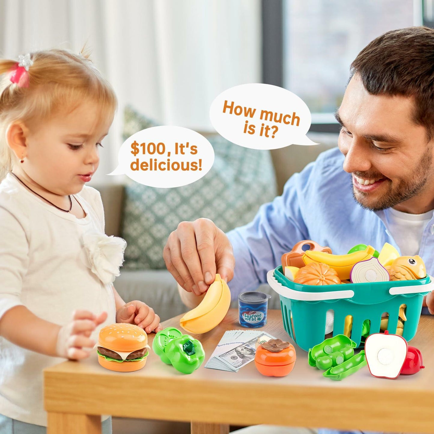 Bruvoalon 200Pcs Mini Play Kitchen Accessories Set Pink ABS Cookware Tableware