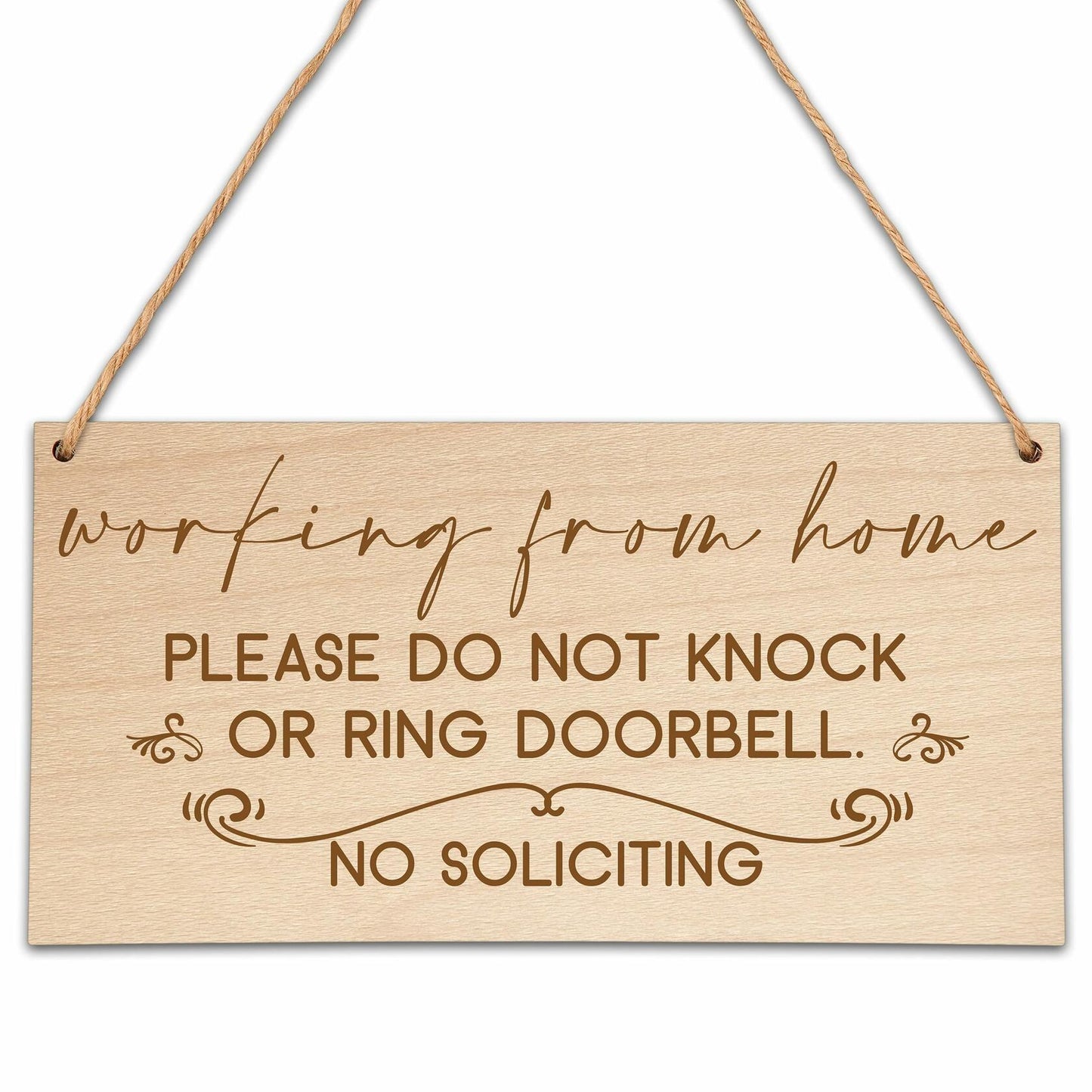 Preuf No Soliciting Wooden Door Sign Plaque Rustic 5x10 Wood Home Porch