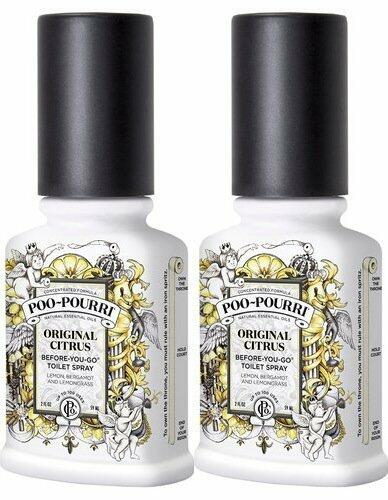 Poo-Pourri Bathroom Spray Lavender Vanilla Citrus 2oz 2 Pack Yellow