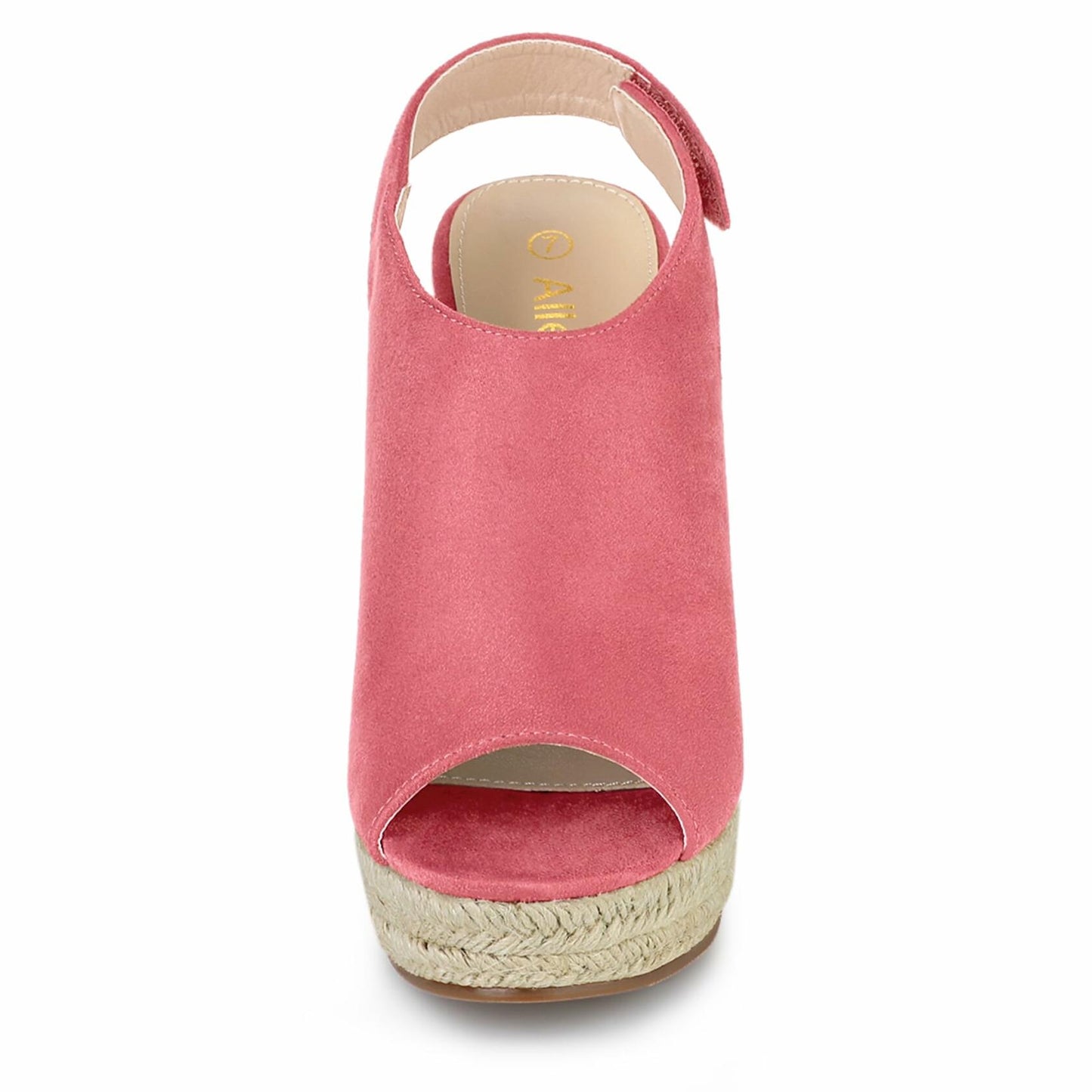 Allegra K Women's Espadrille Platform Wedges Sandals Watermelon Red Size 5.5