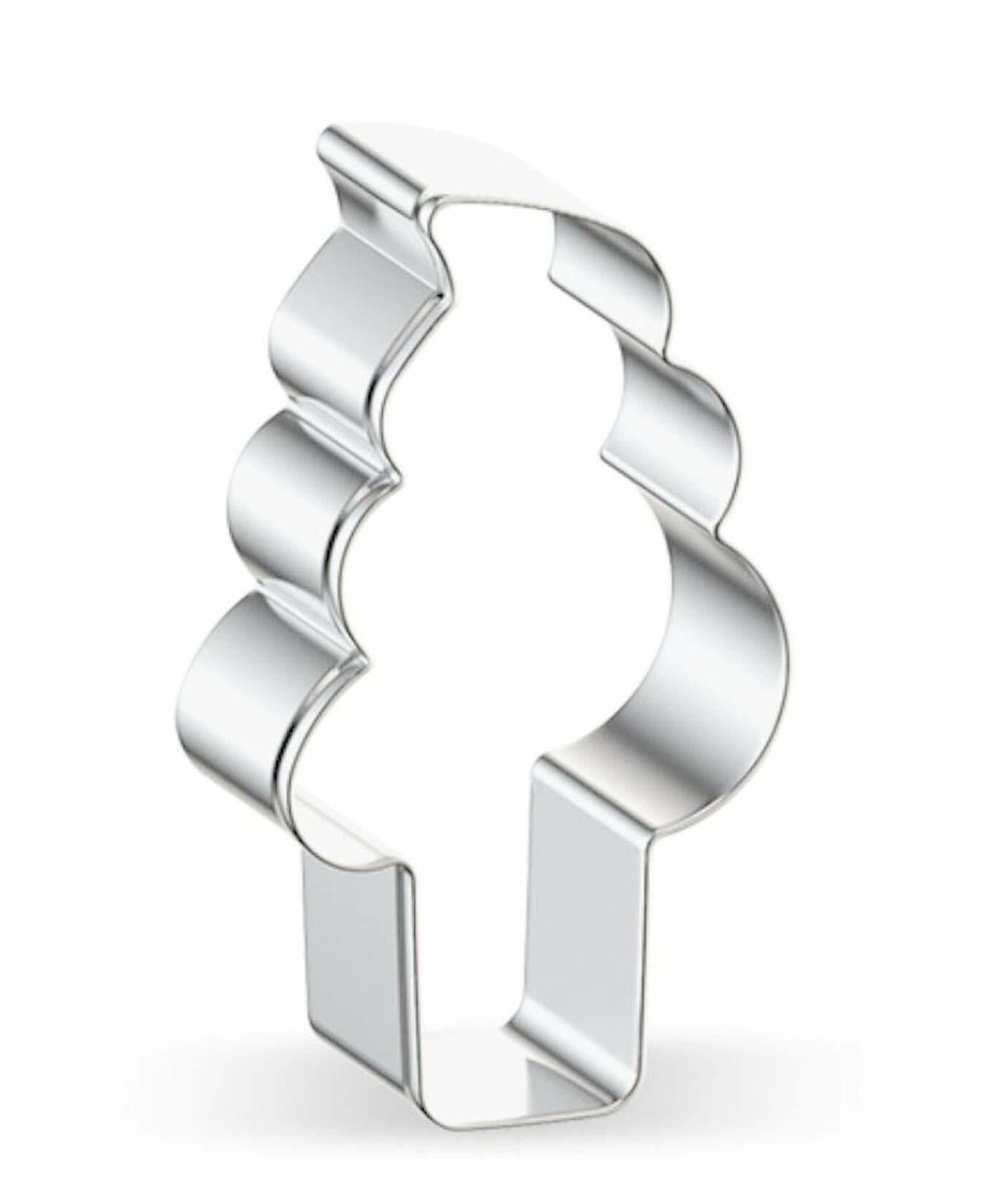 WJSYSHOP Mini Ice Cream Cookie Cutter Stainless Steel Silver