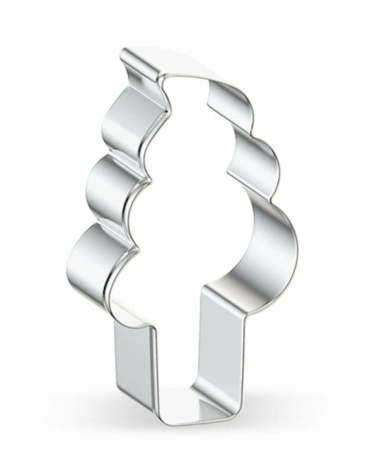 WJSYSHOP Mini Ice Cream Cookie Cutter Stainless Steel Silver