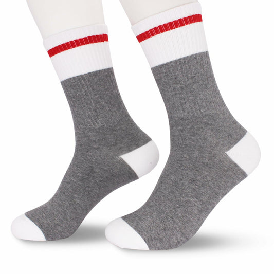 KGHYT Funny Socks If You Can Read This Bring Me Cake Red White Striped 2 Pairs