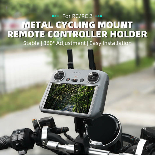 Metal Bike Handlebar Mount Adapter for DJI OSMO Pocket 3 Action 4 RC2
