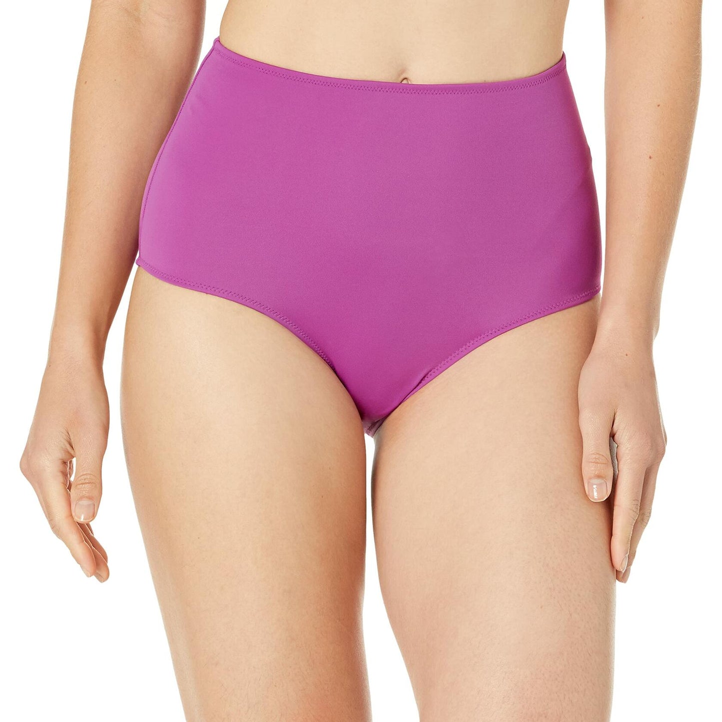 Amazon Essentials Women’s High Waist Swim Bottom Violet Size Small