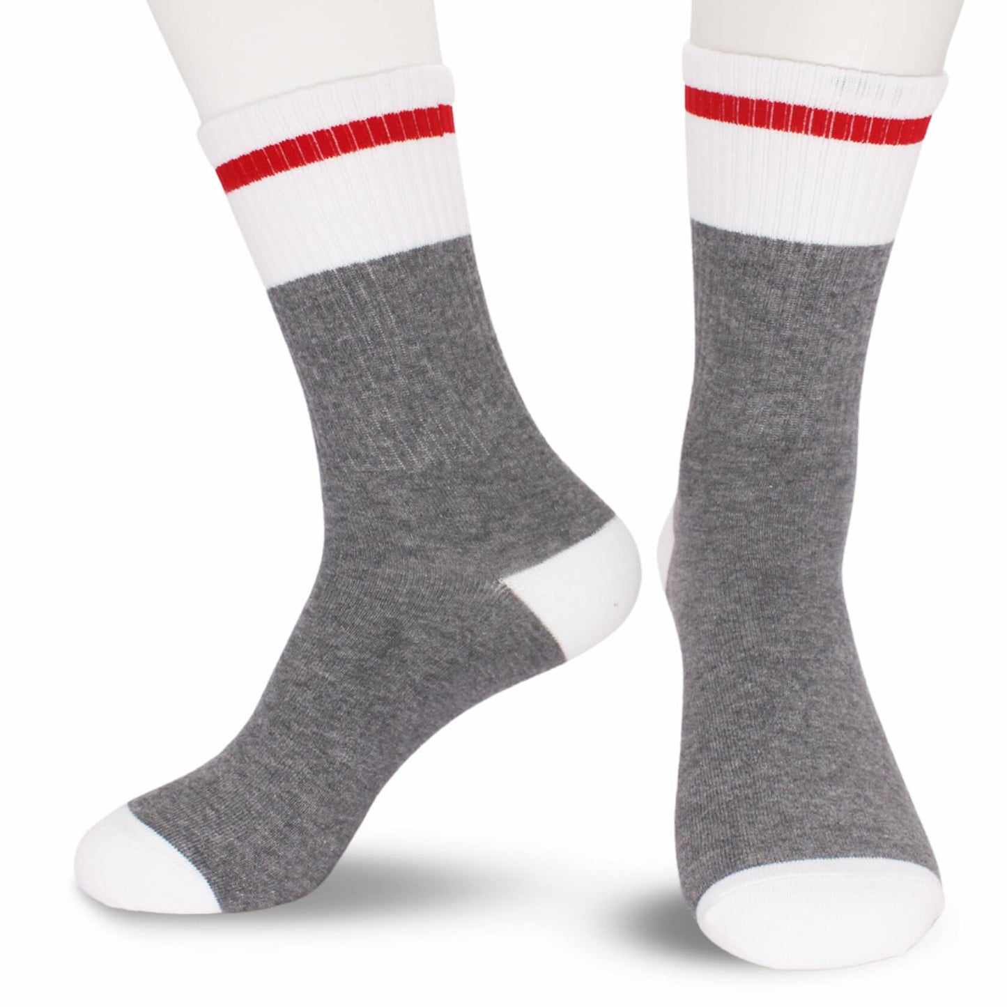 KGHYT Funny Socks If You Can Read This Bring Me Cake Red White Striped 2 Pairs