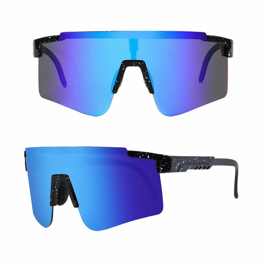 NICBOOY Oversized Sports Sunglasses UV400 Protection Adjustable Temple