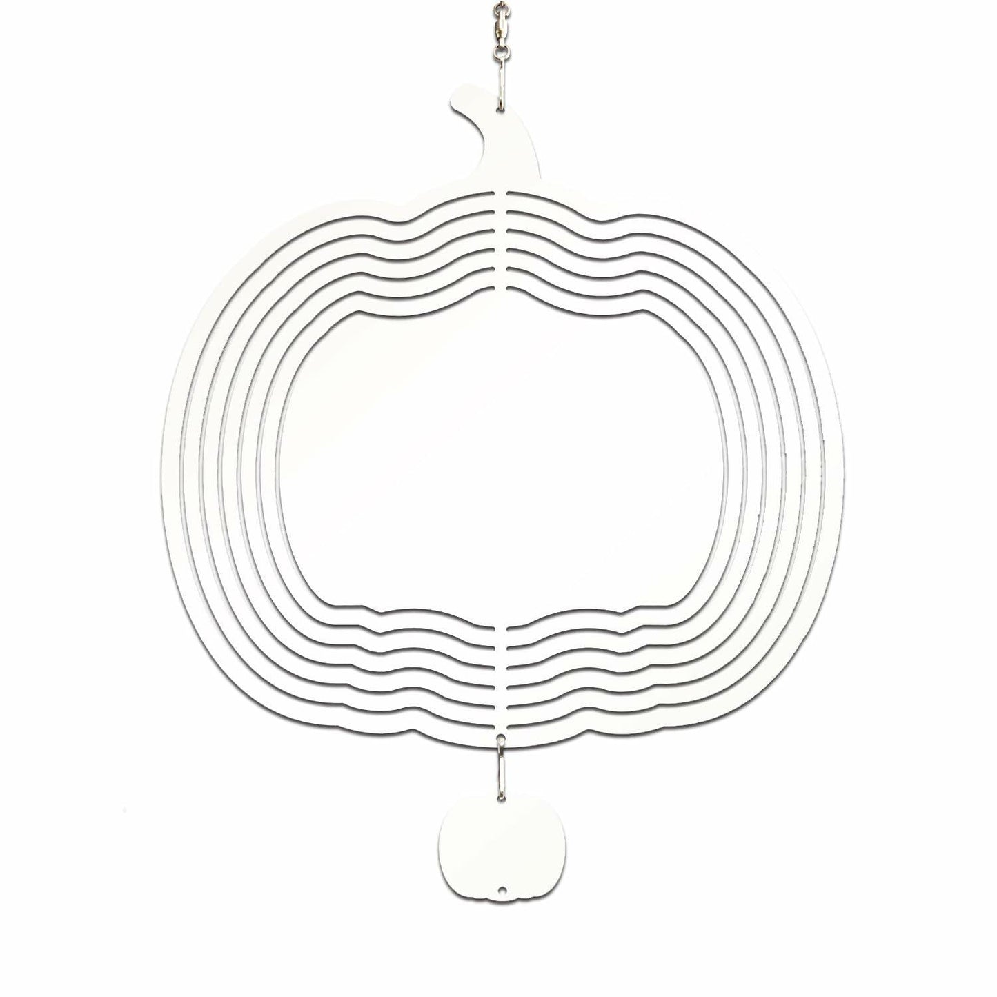 GALAXY WIND SPINNER 10" 3D Stainless Steel Round Pumpkin Garden Decor 25cm