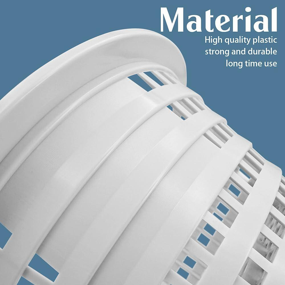 X5MPLXPMX 2 Pack Pool Skimmer Basket Replacement for Swimline Hydrotools Black