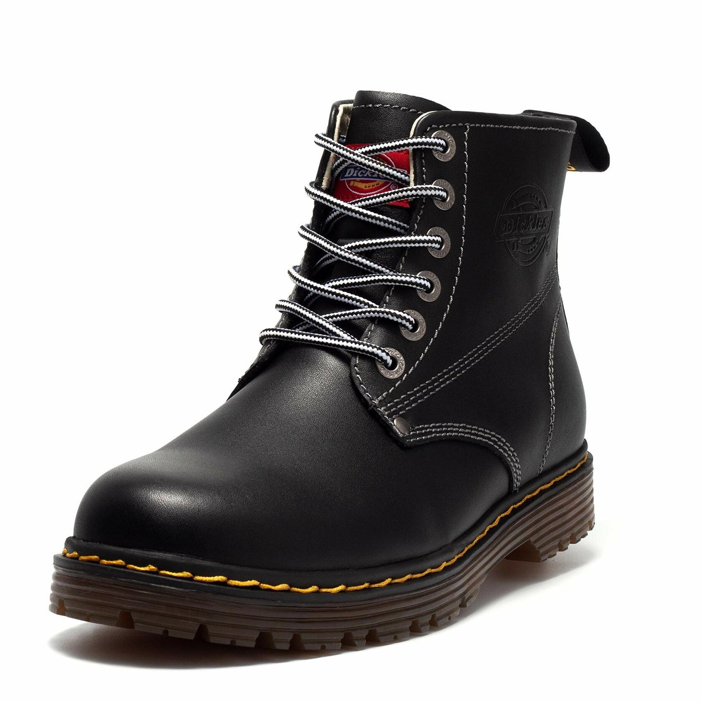 Shoemate Round Boot Shoelaces for Work Boots Hiking Shoes White/Black 60"