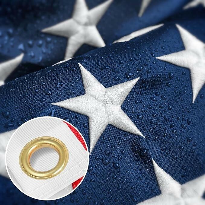 Vgmax Indestructible American Flag Patriotic Polyester 3x5ft Made in USA